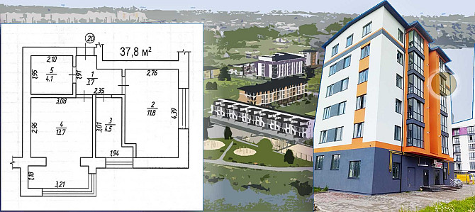 Сучасна 1-но кімнатна квартира біля озера Rivne - photo 2