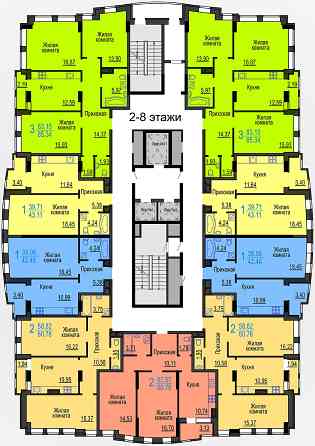 Продам 3к.кв. ЖК Меридиан, 6/19, 87кв.м дом заселен, Салтовка Харків