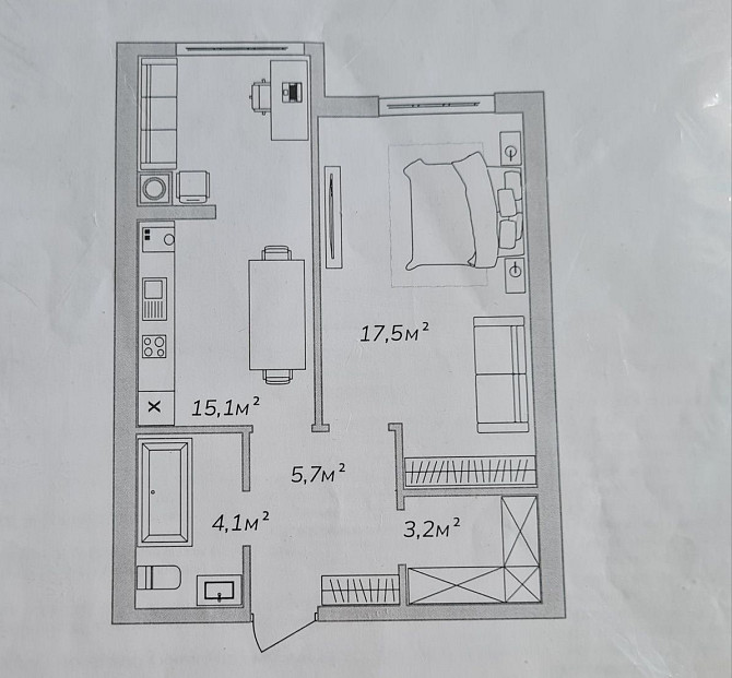 Срочна продажа квартира від власника 46м2, є-оселя Kyiv - photo 1