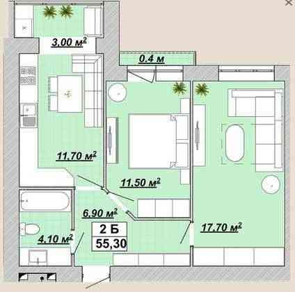 Продається Центр міста,2-кімнатна квартира Ивано-Франковск