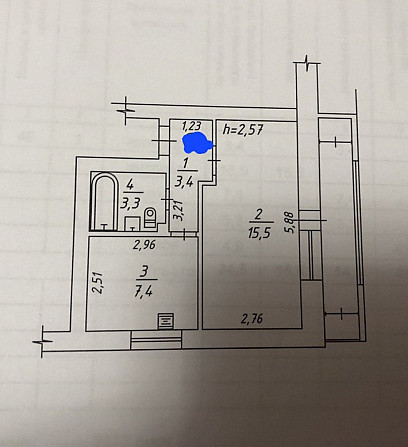 Продам 1-о кімнатна Чубинське Chubynske - photo 2