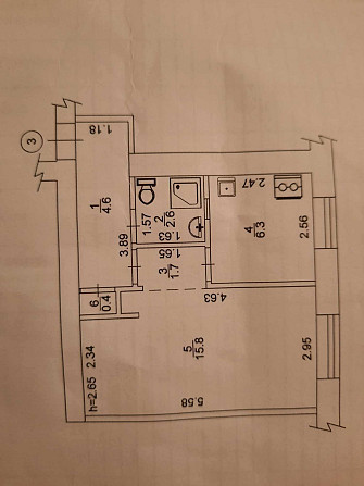 Продам 1 кімн.кв. вул.Будівельників  26/8 Соцмісто Дніпровський р-н Киев - изображение 2