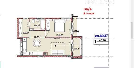 Продаж однокімнатних квартир ЖК В4 Uzhhorod