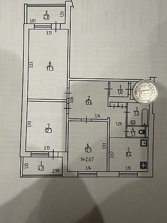 Продам 3к квартиру м. Теремки Заболотного 54 Київ - зображення 1