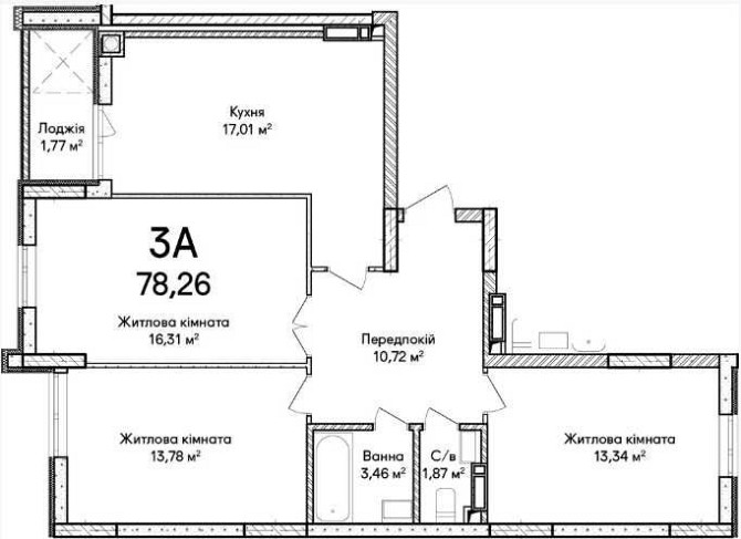 Простора 3-кімнатна квартира у ЖК "Синергія Сіті" – ідеальний вибір!! Ирпень - изображение 2