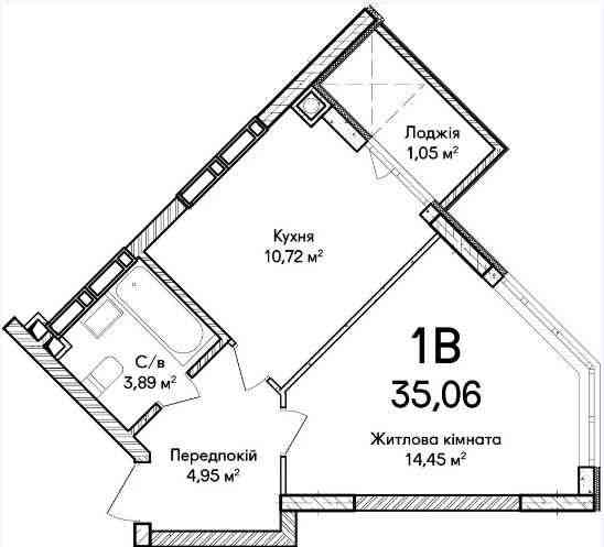 Сучасна 1-кімнатна квартира 35.06 м² у ЖК "Синергія Сіті" – комфорт! Ірпінь