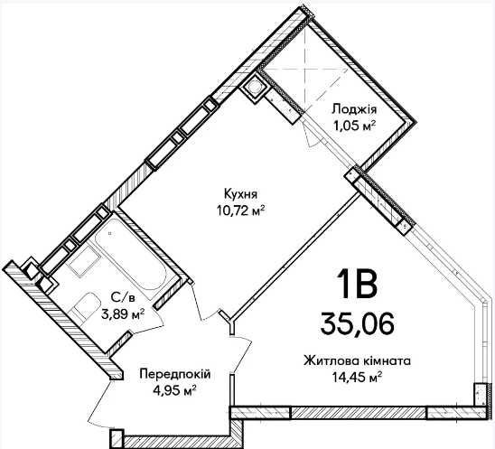 Сучасна 1-кімнатна квартира 35.06 м² у ЖК "Синергія Сіті" – комфорт! Ирпень - изображение 2