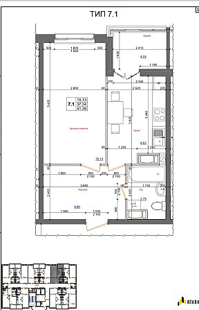 Продам 1к квартиру в ЖК Атлант Петлюри 28 Бровари ТРЦ Термінал Brovary - photo 3