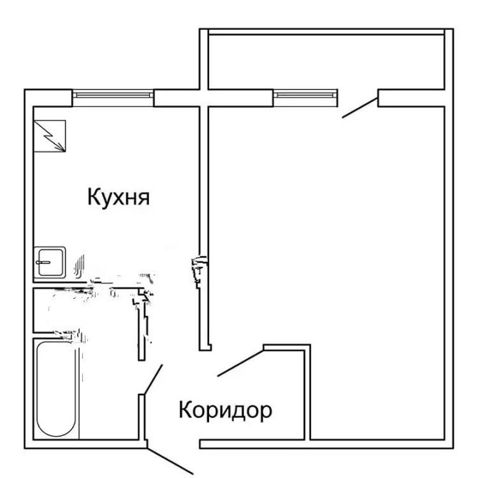 Продам однокімнатну квартиру центр Velykyi Trostianets - photo 1