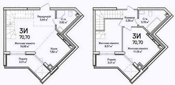 Простора 3-кімнатна двоповерхова квартира у ЖК "Синергія Сіті"! Іrpin