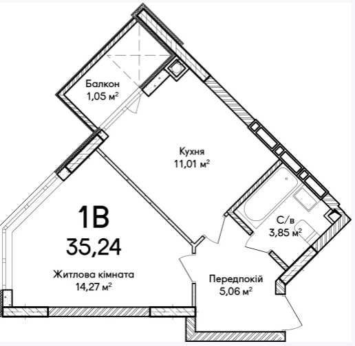 Сучасна 1-кімнатна квартира 35.24 м² у ЖК "Синергія Сіті"!! Ірпінь - зображення 6