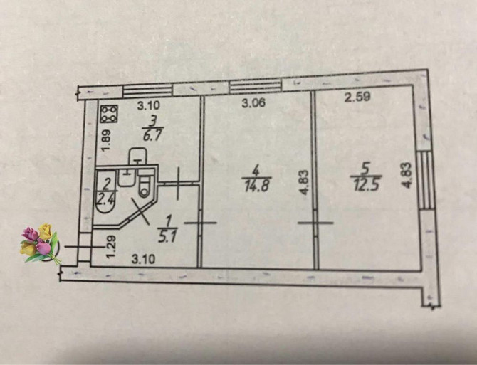 ‼️2х комн. квартира - 13 999$ Запорожье - изображение 8