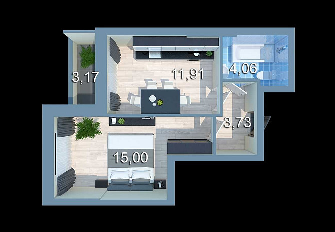 Продам видовую квартиру в ЖК Урловский 2, Клеманская 7 Грейт Причал 8 Київ - зображення 2