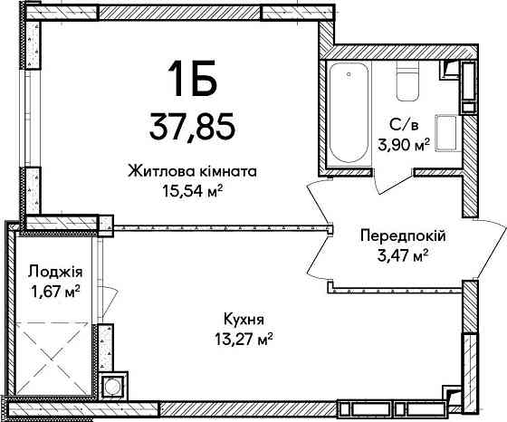 1-кімнатна квартира з сучасним плануванням у новому ЖК бізнес-класу! Іrpin