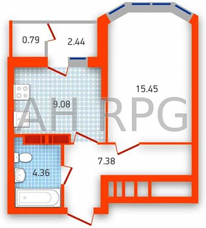 Ціна під ключ! Продається 1к квартира 39.5м² в ЖК Оберіг 2, Дарницький Київ - зображення 2