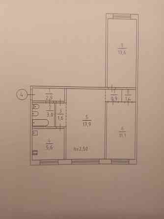 Продам 3х комн. квартиру, 44 кв-л, 16 г/б., ул. Калантая Kryvyi Rih