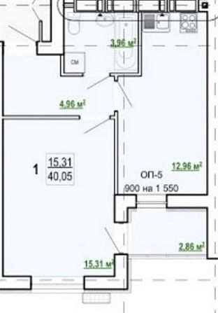 Продам 1 комнатную квартиру 40,05 м/кв ЖК Гидропарк pp3 Kharkiv - photo 3