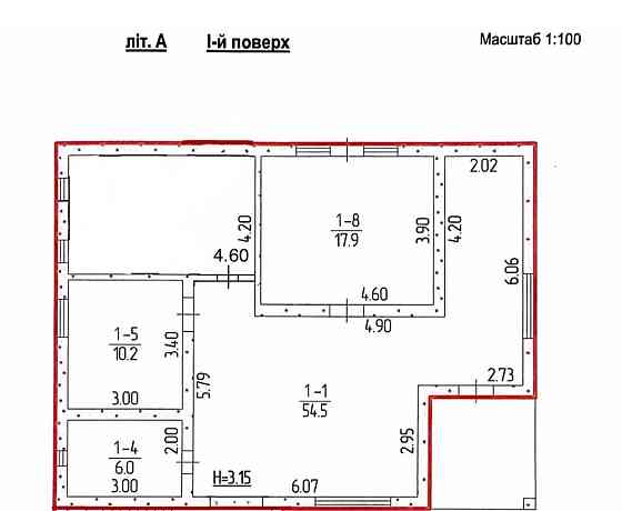 2-Х кімнатнатна Квартира 460/М2 Иршава