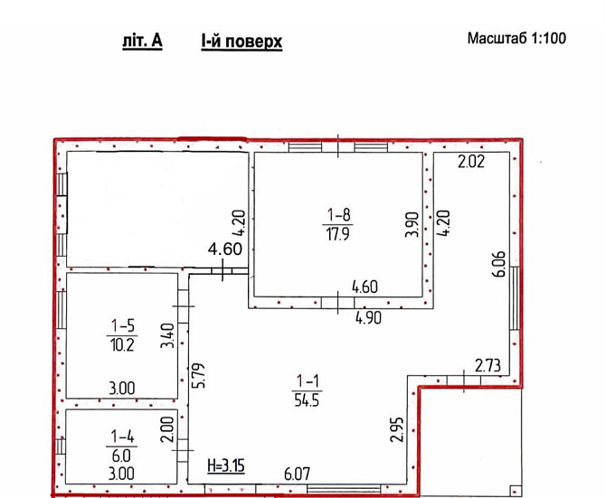 2-Х кімнатнатна Квартира 460/М2 Иршава - изображение 1