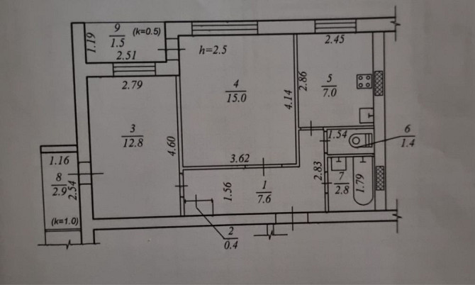 Продам 2к кв на Инженерной, Гладкова, 12 квартал, Терра Dnipro - photo 1