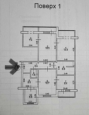 Тростянецька 6, 4-кімнатна, 110 м2,  з ремонтом 110000 у.о Kyiv - photo 1