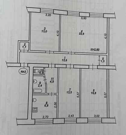 Центр 44кварталу. 4х кім.квартира. Продаж з меблями, технікою, ремонт Кривой Рог