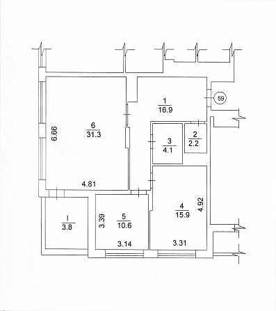 3-к квартира 85м2 з відкритою терасою ЖК "KRONA PARK II" Бровары - изображение 3