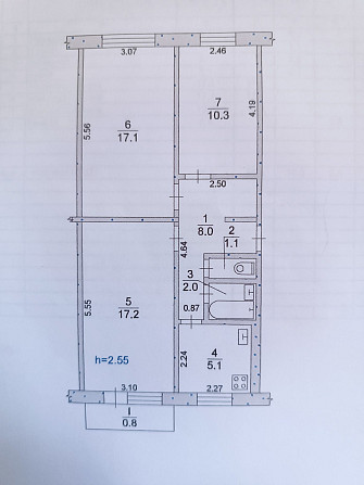 Продам 3х квартиру Західнодонбаська Pavlohrad - photo 1