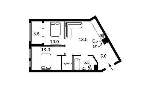 2к 57м2 ГЕНЕРАТОР ЖК Manhattan city, просп. Берестейський, 11 корп. 2 Київ