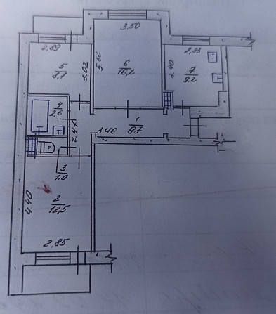 продам 3к квартиру, кімнати окремі, 15 мкрн, вул. Маршала Судця Zaporizhzhia - photo 1