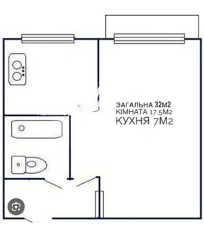 1-к 32 м2 Без Комісії вул. Алма- атинська Дарниця Киев - изображение 7