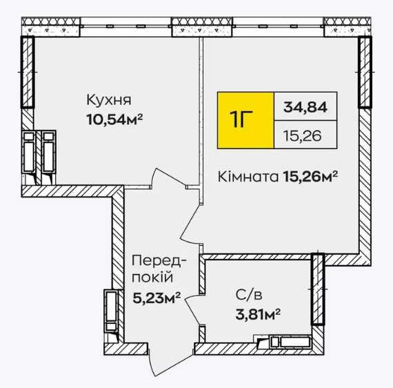 Затишок для сучасних людей: 1-кімнатна квартира в ЖК «Синергія Київ»! Киев - изображение 4