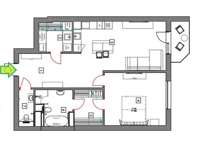 Без комісії. Продаж квартири 90 м.кв. ЖК «Spas Sky». Частковий ремонт Київ - зображення 6