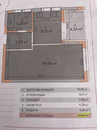 Продам 41м2 ЖК Krona Park -2 Бровари Бровары - изображение 2