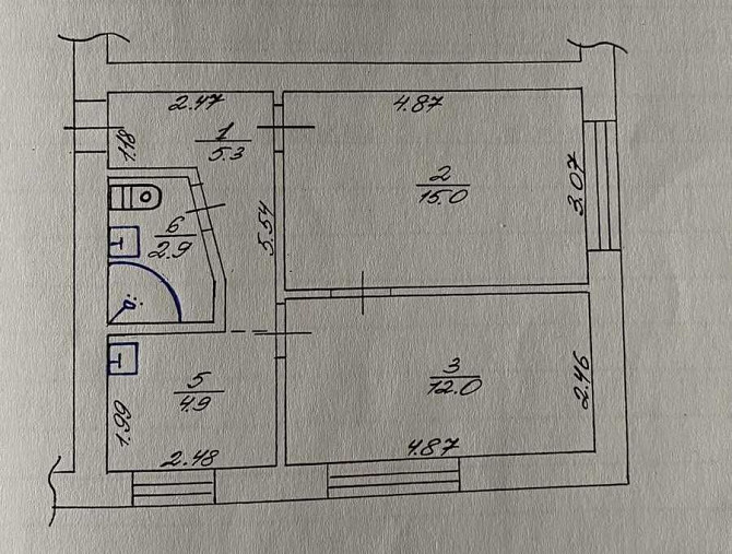 Продаж 2к квартири 40.1 кв. м Brovary - photo 1