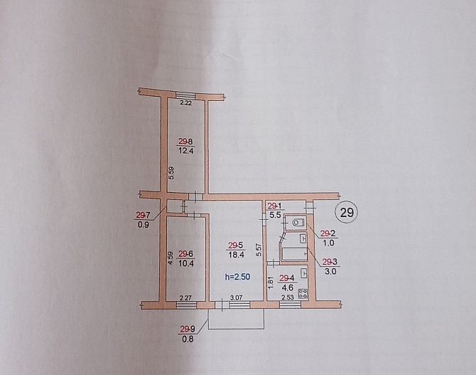 3 ком.  Ул Молодогвардейская, 4/4, кирп  17т. Николаев - изображение 5