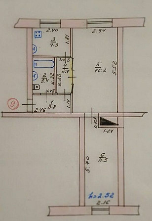 Продам 2х-кімн. квартиру в центрі  Лозової, можлива РОЗСТРОЧКА, БЕЗ РЕ Lozova - photo 1