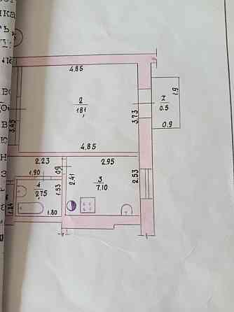 Продам 1 комнатную квартиру. Сталинку. Под ремонт Височанське