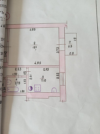 Продам 1 комнатную квартиру. Сталинку. Под ремонт Височанське - зображення 1