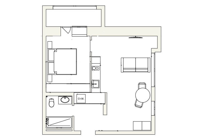 Продаж 1к кв-ри 50м2 з балконом ЖК Док32 Dock32 Київ - зображення 2