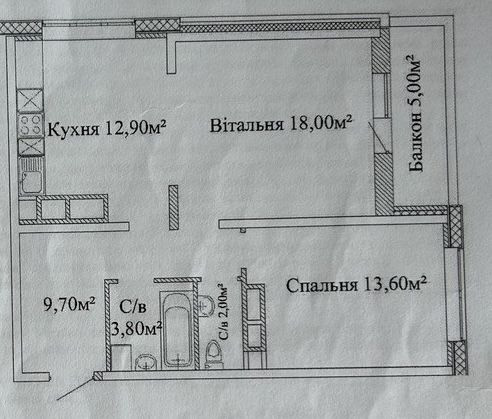 Скай сити 2комнатная квартира Odesa - photo 1