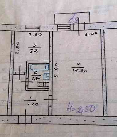 Продам квартиру 1к. на 8 больнице Кривой Рог