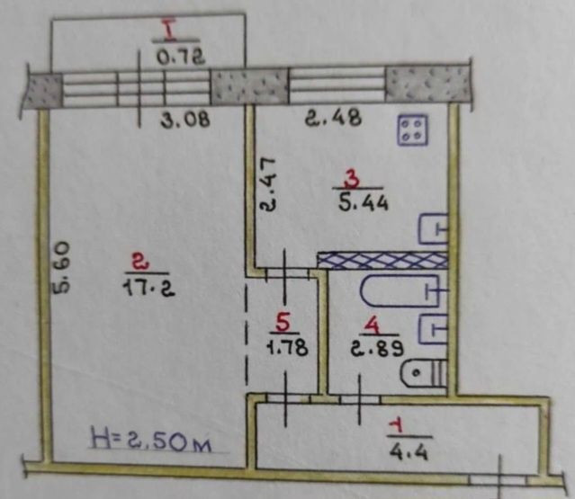 ПРОДАЖ однокімнатна "Восход" Кривой Рог - изображение 7