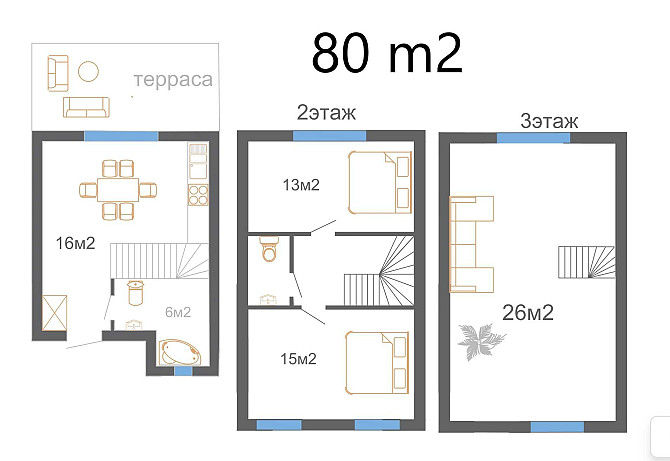 Только одна Квартира с парко местом Одесса - изображение 1