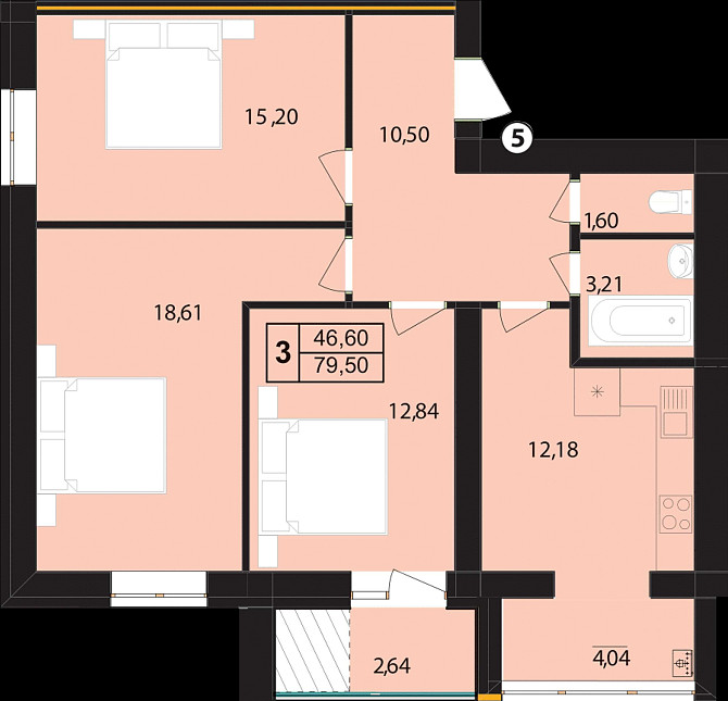 Продаж 3 кім квартири у ЖК "Мрія Золочів" Zolochiv (Lvivska obl.) - photo 1