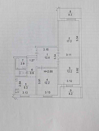 Продаж 3 кімн. вул. Мишуги 3, площа 75м2 Позняки, Осокорки, Дарницький Київ - зображення 4