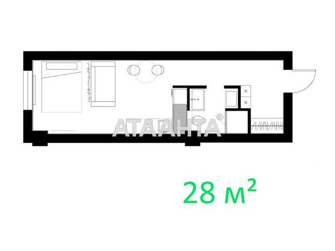 1к квартира-студия с ремонтом в новом сданном ЖК Гагарин Плаза/Аркадия Odesa - photo 8