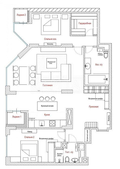 ЖК PecherskSky з новим ремонтом, 3кім квартира,  130м2
15/28 поверх Киев - изображение 7