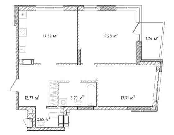 Продаж 2к квартири 70 м2 ЖК Kronapark 2 (Крона Парк 2) Brovary