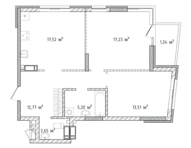 Продаж 2к квартири 70 м2 ЖК Kronapark 2 (Крона Парк 2) Бровари - зображення 3